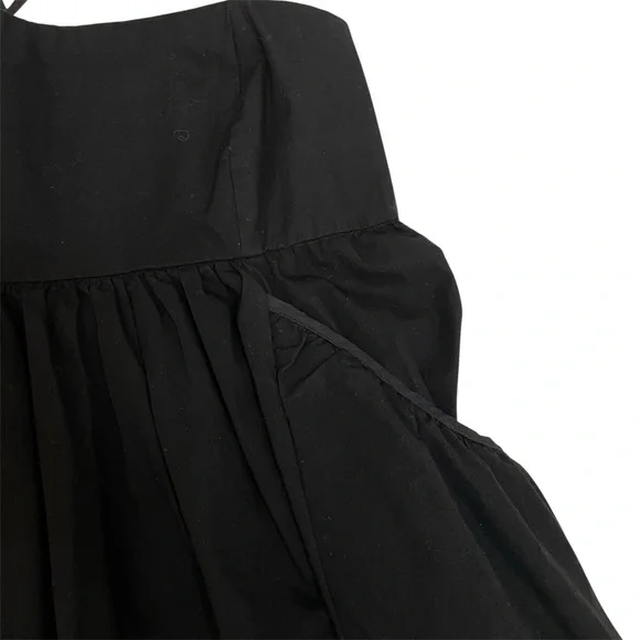 Urban Outfitters black mini babydoll dress with pockets - Picture 2 of 7
